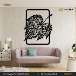 Modern Botanical Leaf Wall Art – Premium Wooden Laser Cut Nature Wall Décor for Living Room