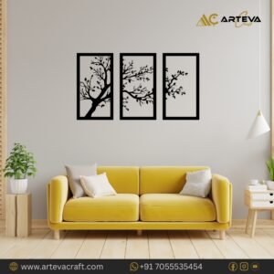 Modern Abstract Metal Wall Art Hanging – Premium Decorative Wall Décor for Living Room & Bedroom